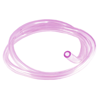 FUEL PIPE 3MM X 6MM OVERFLOW CLEAR (PINK) 1 METER